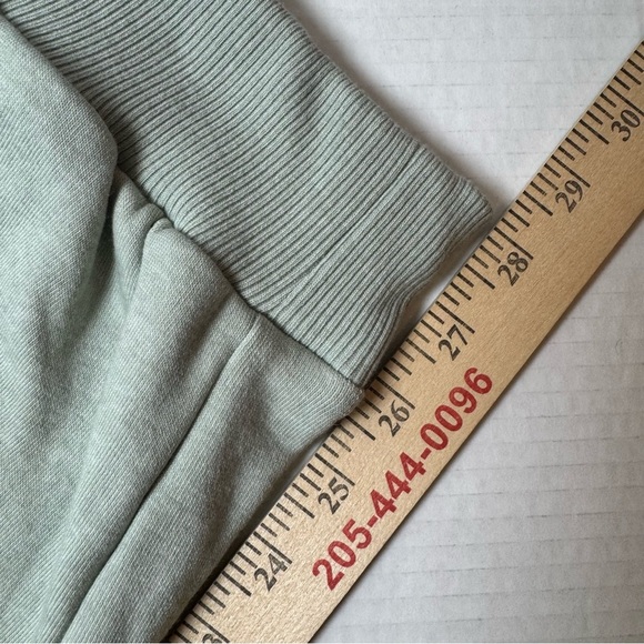 Victoria's Secret Cotton Fleece Mid Rise Jogger Sweatpants Soft Green - Picture 10 of 11